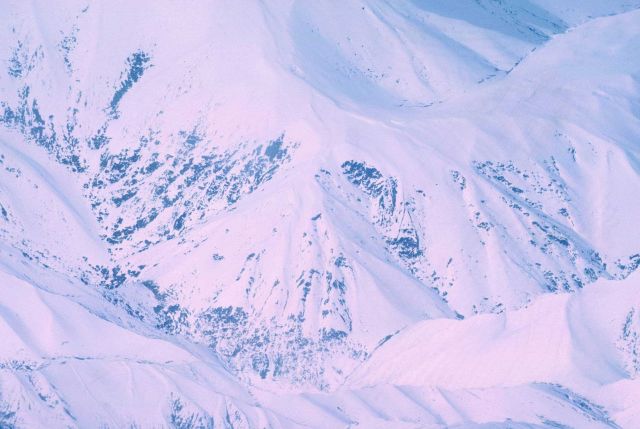 Aerial view of Alaska coast ranges between Juneau and Anchorage Picture