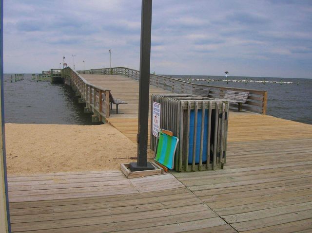 The public fishing pier at North Beach. Picture