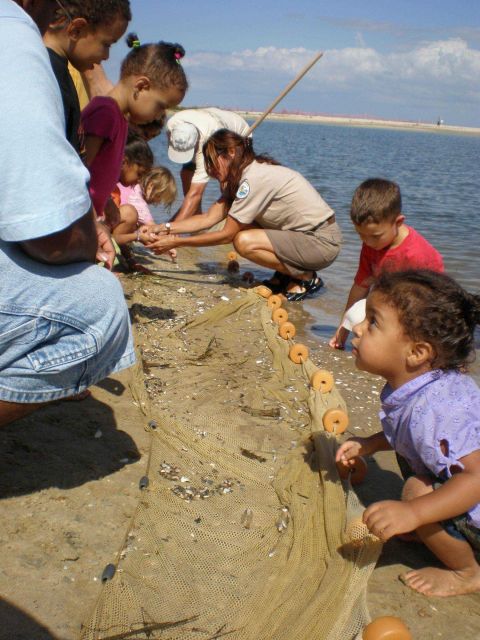 Children learn about the treasures of Chesapeake Bay at Flag Pond Nature Park. Picture