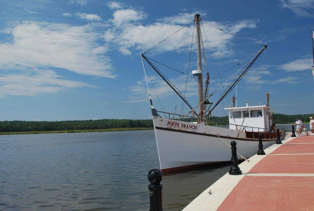 The Poppa Francis tied up at the Leonardtown Quay during its waterfront festival Picture