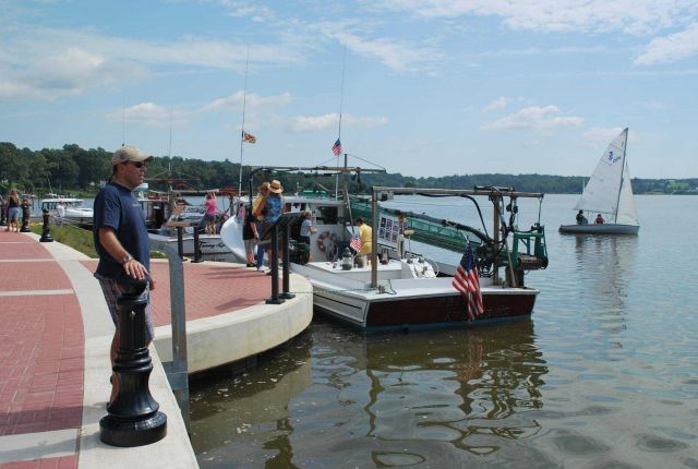 Along the Leonardtown waterfront during the 2008 Waterfront Festival. Picture