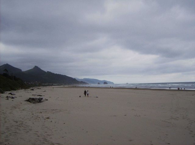 A cool day at a northern Oregon beach. Picture