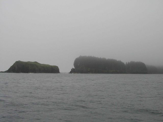 Fog shrouded islets off Kodiak Island Picture