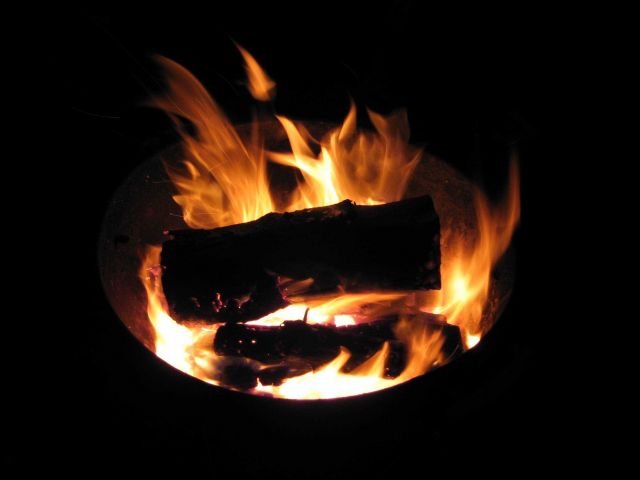 Campfire at Geographic Harbor Picture