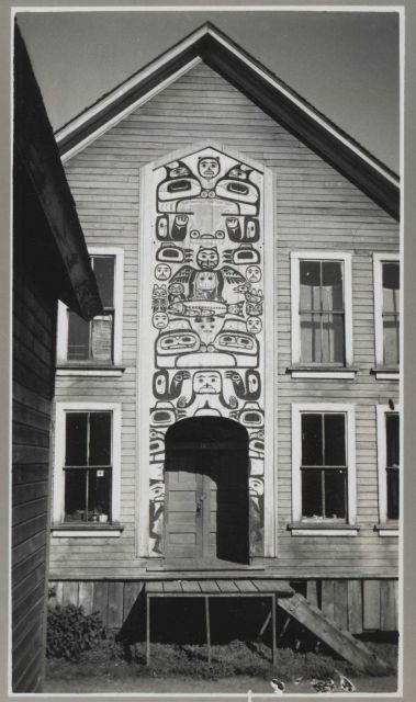 The Tlingit Indian Chief's house at Hoonah. Picture