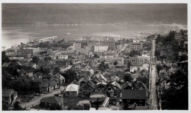 A view of the city center of Juneau. Picture