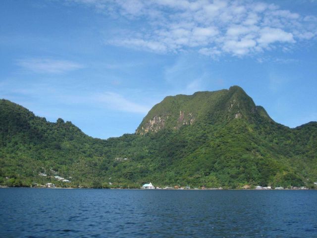 Mountains surrounding Pago Pago Harbor Picture