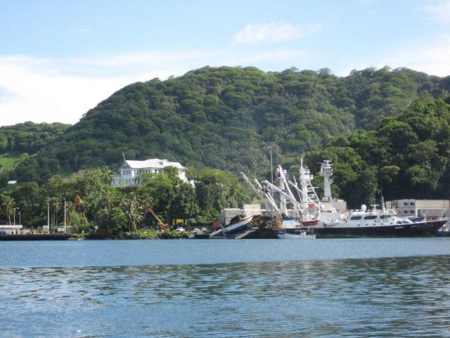 Mountains surrounding Pago Pago Harbor Picture