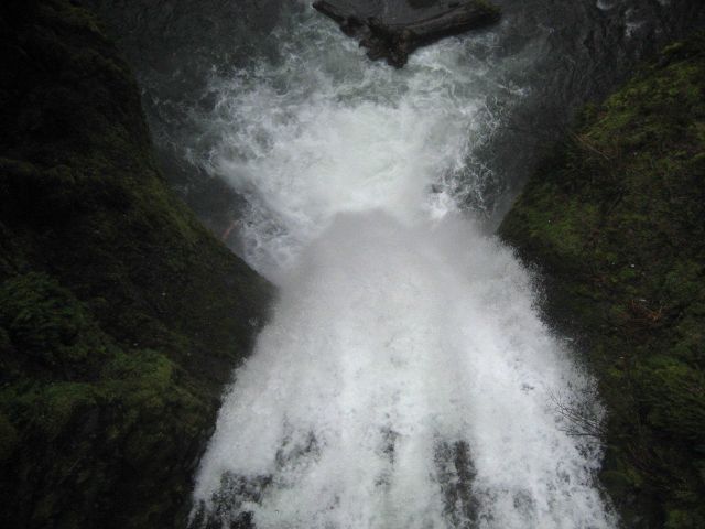 Multnomah Falls looking down the lower falls Picture