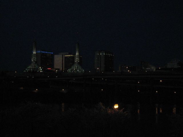 Some of the lights of Portland at night Picture