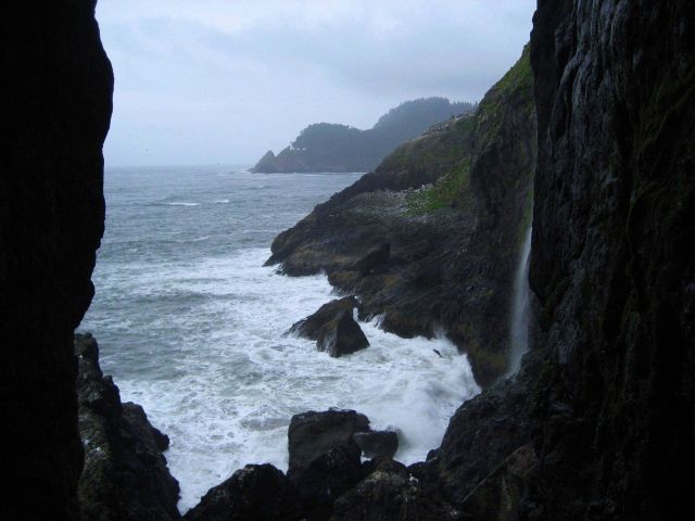A rugged headland on the Oregon coast. Picture