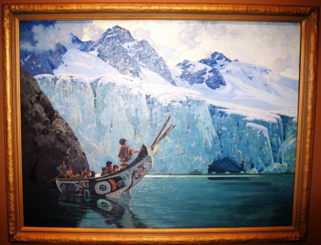 The Chief's Canoe by Belmore Brown Picture
