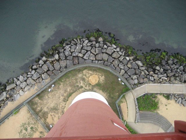 Looking down from Barnegat Lighthouse. Picture