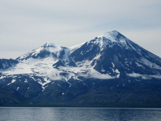 Pavlof Volcano as seen from Cold Bay area. Picture