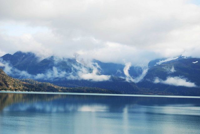 Looking at the eastern shore of Glacier Bay from Blue Mouse Cove Picture