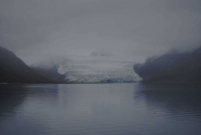Reid Glacier on a misty day Picture