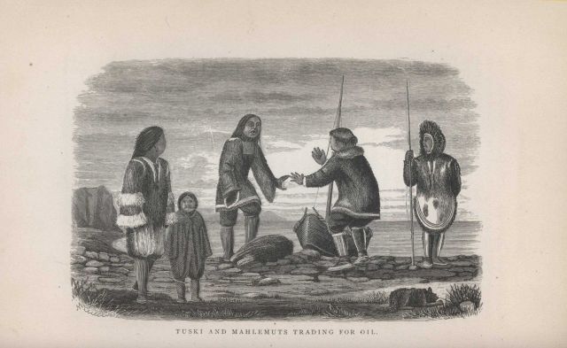 Tuski and Mahlemuts trading for oil from 