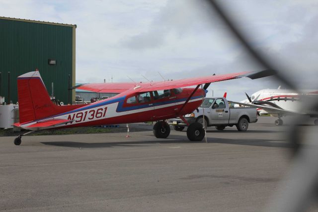 Bush plane with oversize tires at Unalakleet Airport Picture