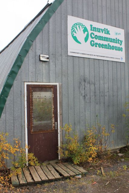 Inuvik community greenhouse established in cooperation with Aurora Community College. Picture