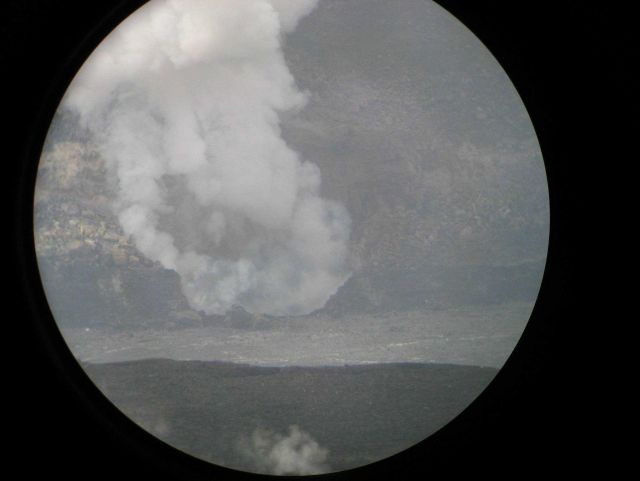 Halemaumau Crater within Kilauea Caldera at Hawaii Volcanoes National Park. Picture