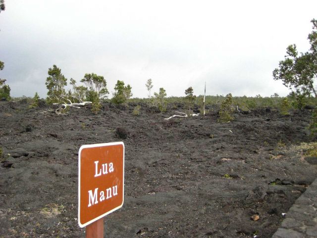 The Lua Manu Crater along the Chain of Craters scenic drive Picture