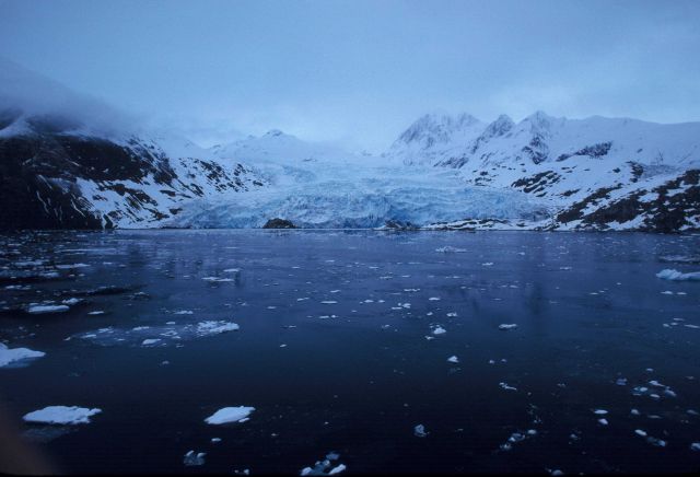 Magnificent panorama of glacier and mountains Picture