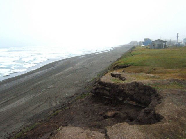 Eroding shoreline at Barrow Picture