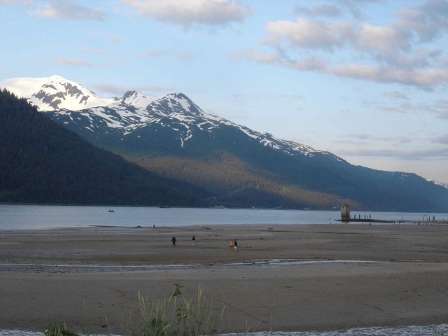 Low tide in the Juneau area. Picture