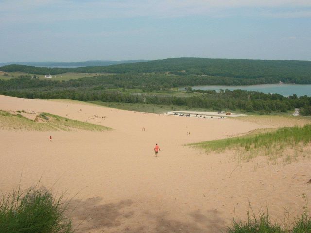 Cottonwood Trail dune climb Picture