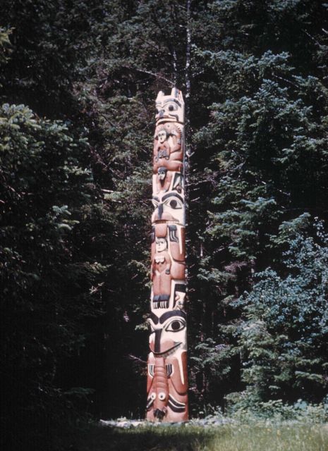 Totem pole at Sitka National Monument Picture