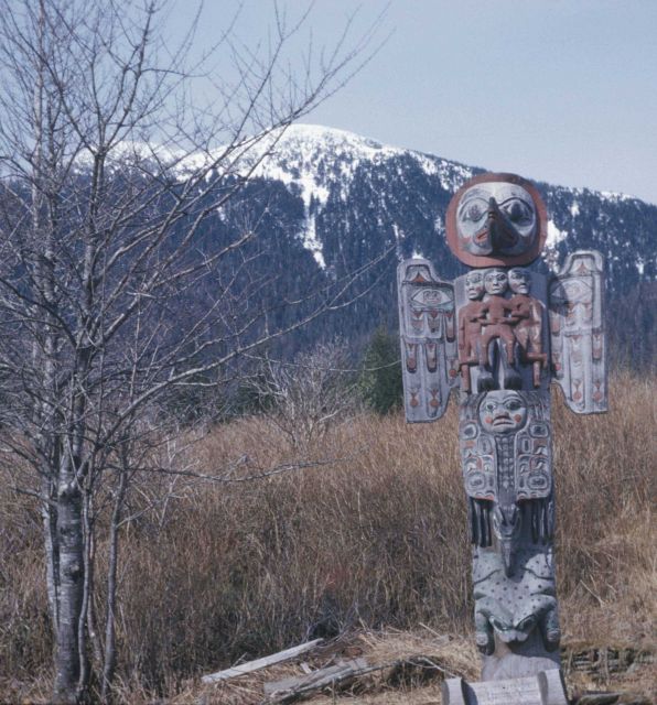 Totem poles at Sitka National Monument Picture