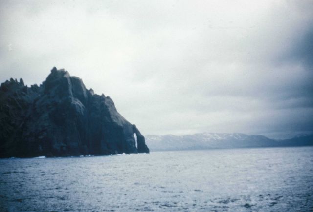 Somewhere in the Aleutian Islands.Possibly Kagalaska Island area. Picture