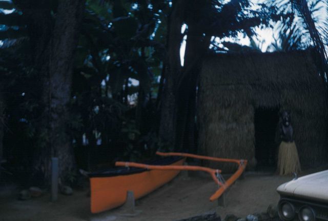 A native outrigger canoe Picture