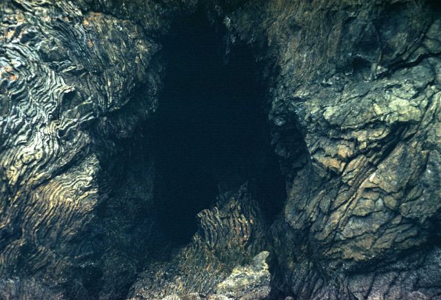 Folded and twisted metamorphic rocks along the Alaska shoreline Picture