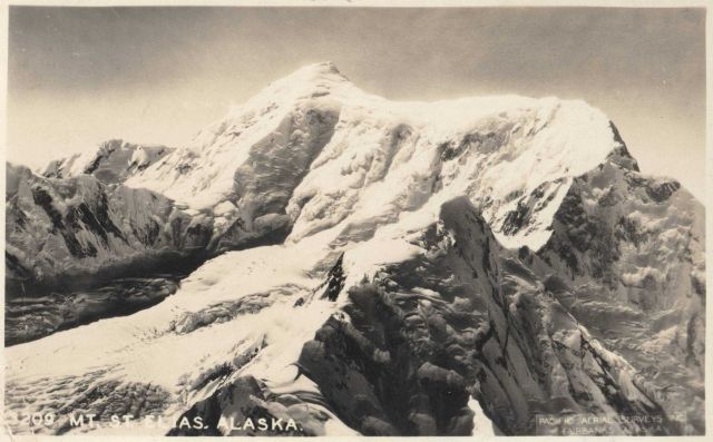 Postcard aerial view of Mt Picture
