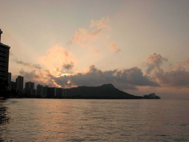 Diamondhead at dawn. Picture