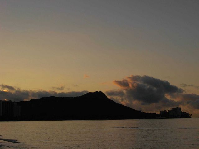 Diamondhead at dawn. Picture