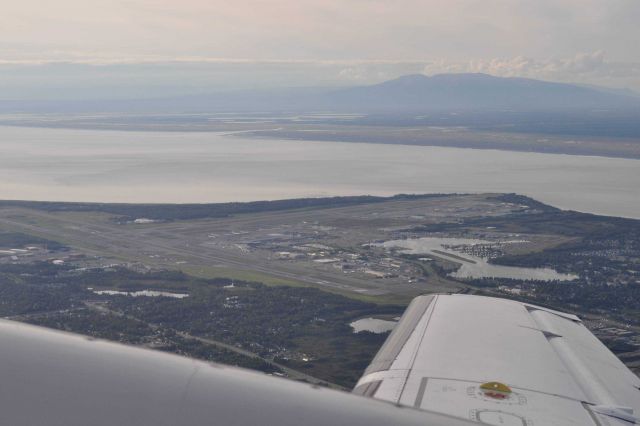 Departing Anchorage Airport on small plane for Dutch Harbor in the Aleutian Islands. Picture