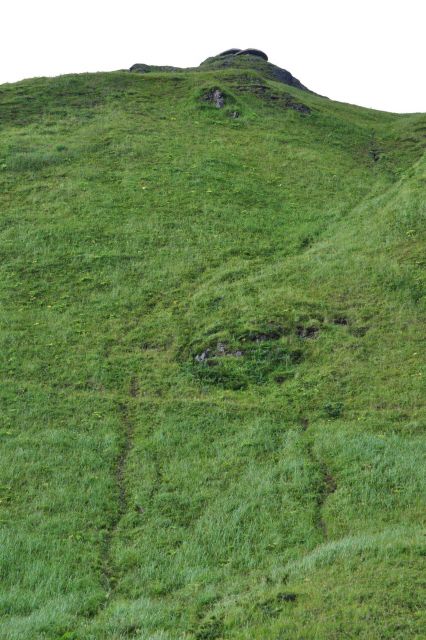 The path up to a World War II lookout station seen at the top of the image. Picture