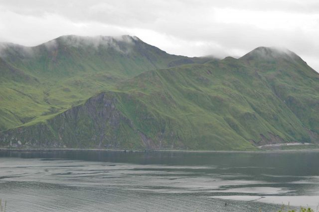 Rugged shoreline in the Dutch Harbor area. Picture