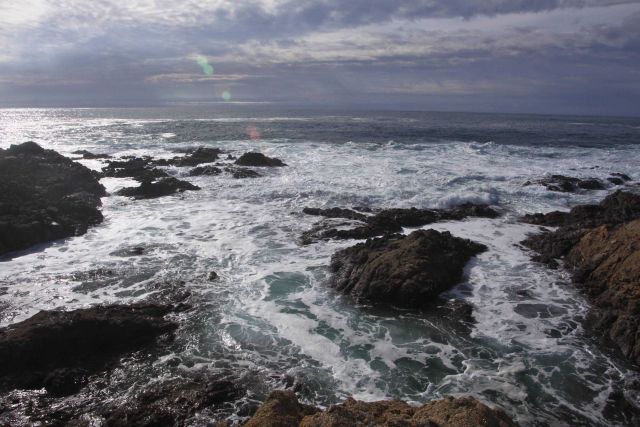 Rocky meeting of land and sea at Point Lobos State Reserve. Picture