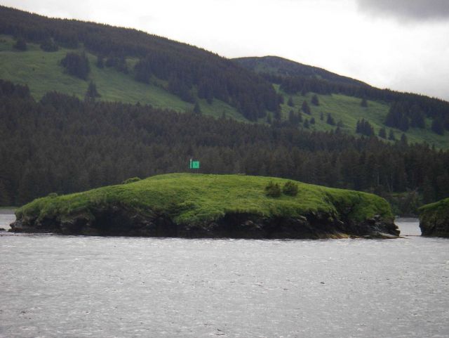 A navigation aid in Whale Pass. Picture