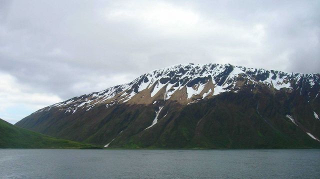 Cove on Kodiak Island used for calibrating acoustic gear. Picture