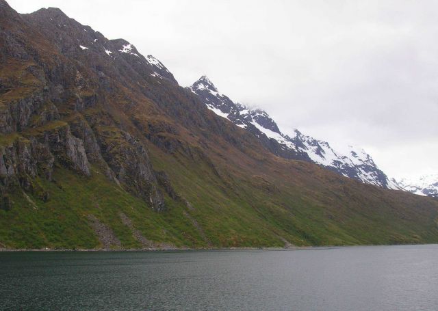 Cove on Kodiak Island used for calibrating acoustic gear. Picture