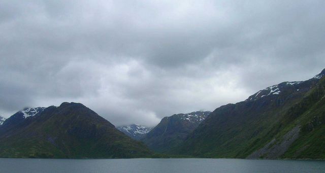Cove on Kodiak Island used for calibrating acoustic gear. Picture