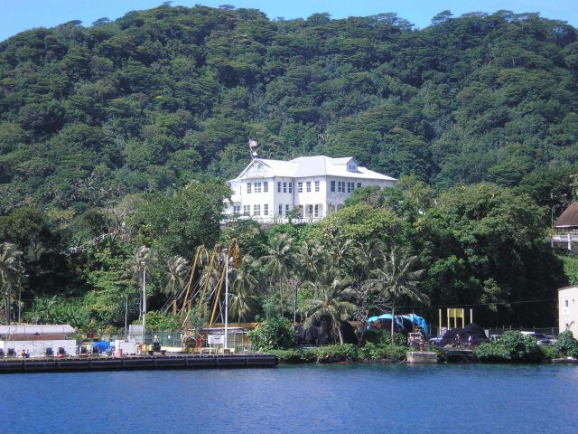The governor's mansion at American Samoa. Picture