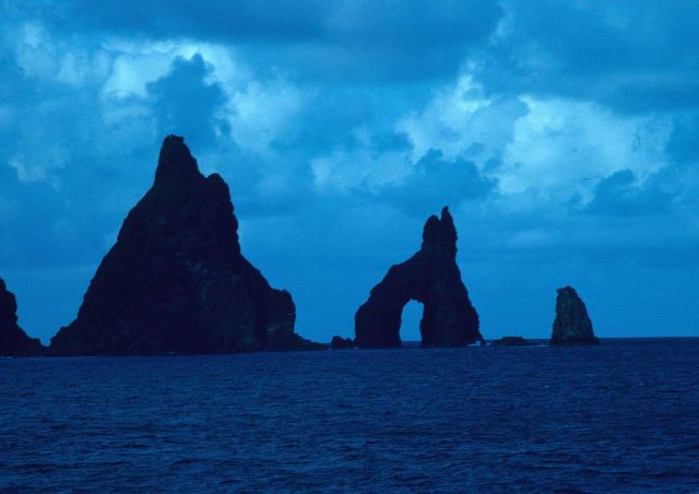 The arch at Pagan Island. Picture