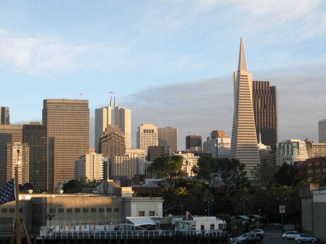 San Francisco Skyline dominated by Trans-America Pyramid. Picture