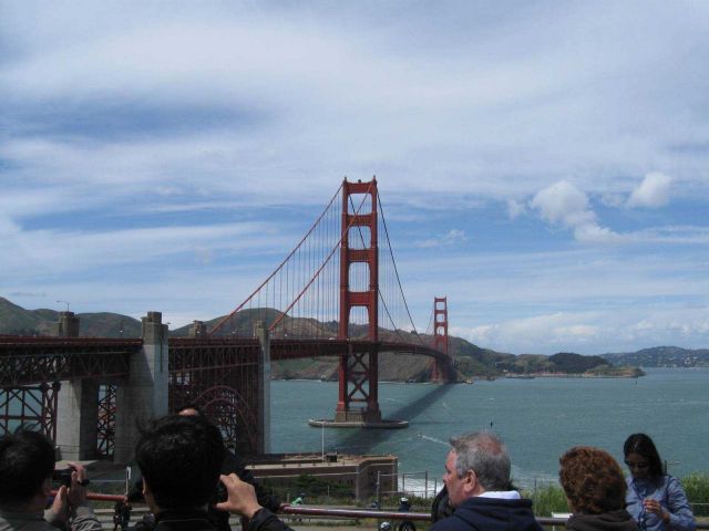 Looking north across the Golden Gate. Picture