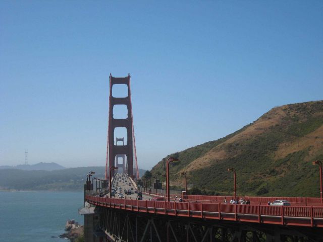 Looking south across the Golden Gate. Picture